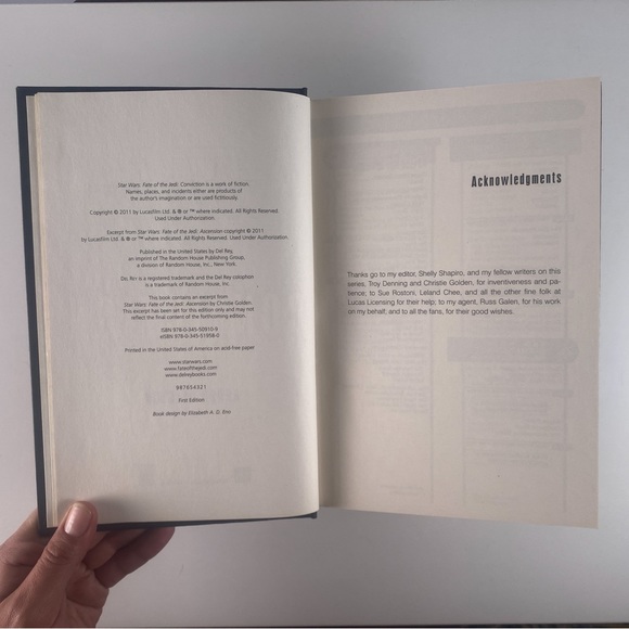 2/$30 -  Star Wars - Fate of the Jedi - Conviction by Aaron Allston - Picture 5 of 14